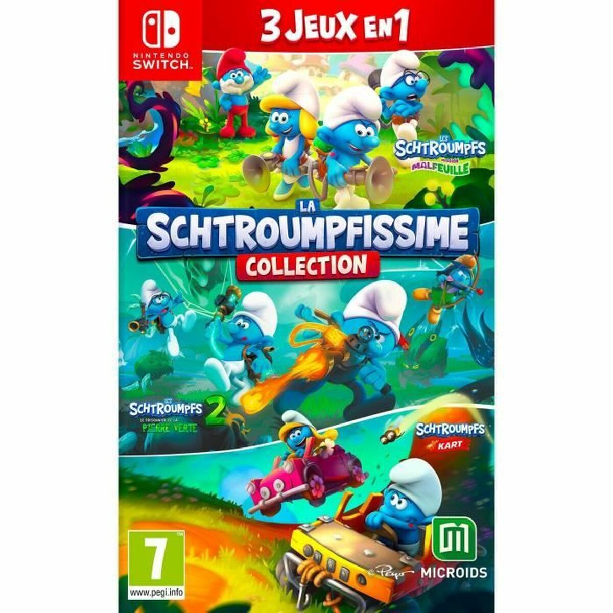 TV-spel för Switch Microids La Schtroumpfissime Collection