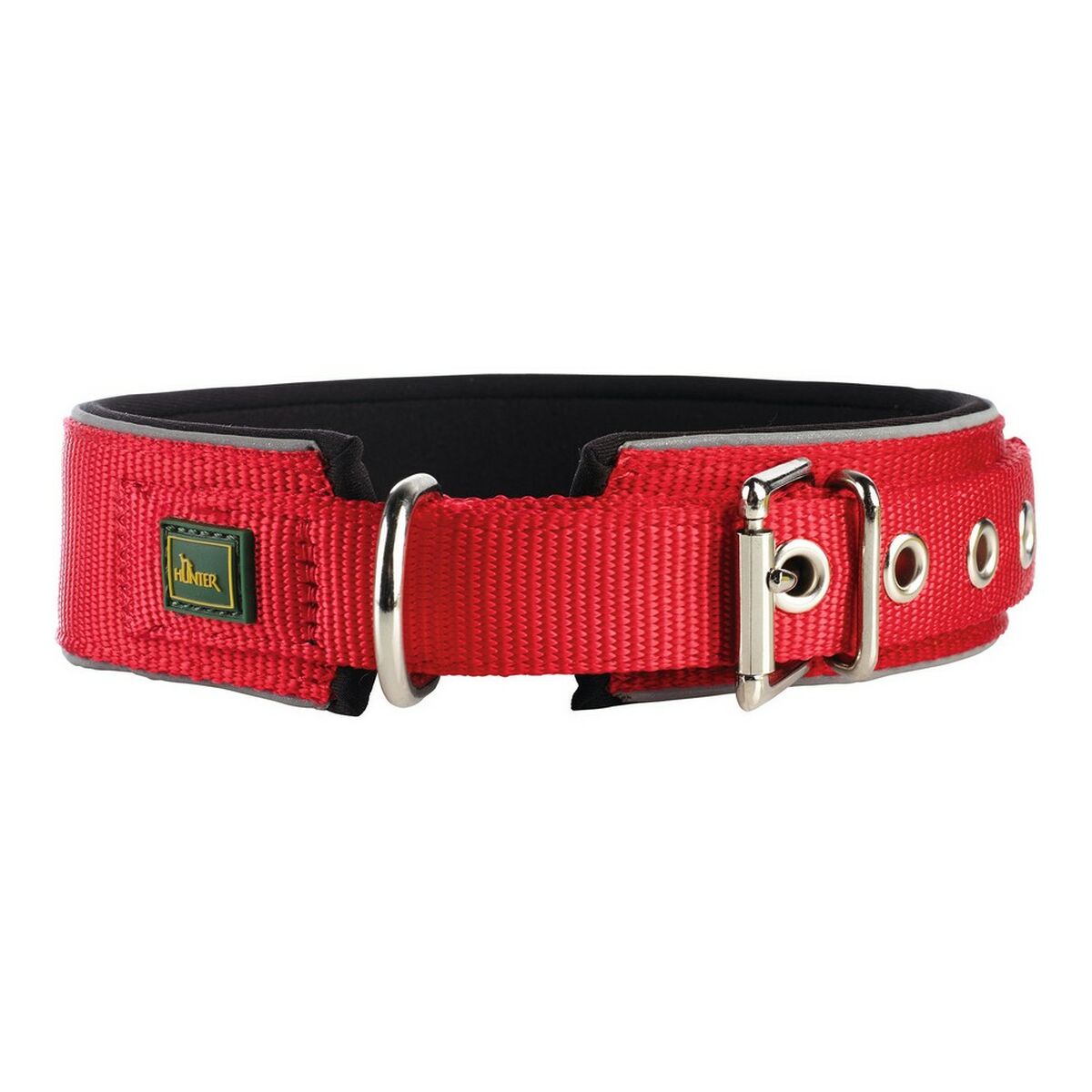 Hundhalsband Hunter Neoprene Reflect Röd (54-61 cm) - 4