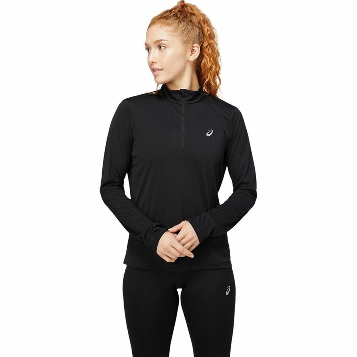 T-shirt med lång ärm Dam Asics Svart - 4
