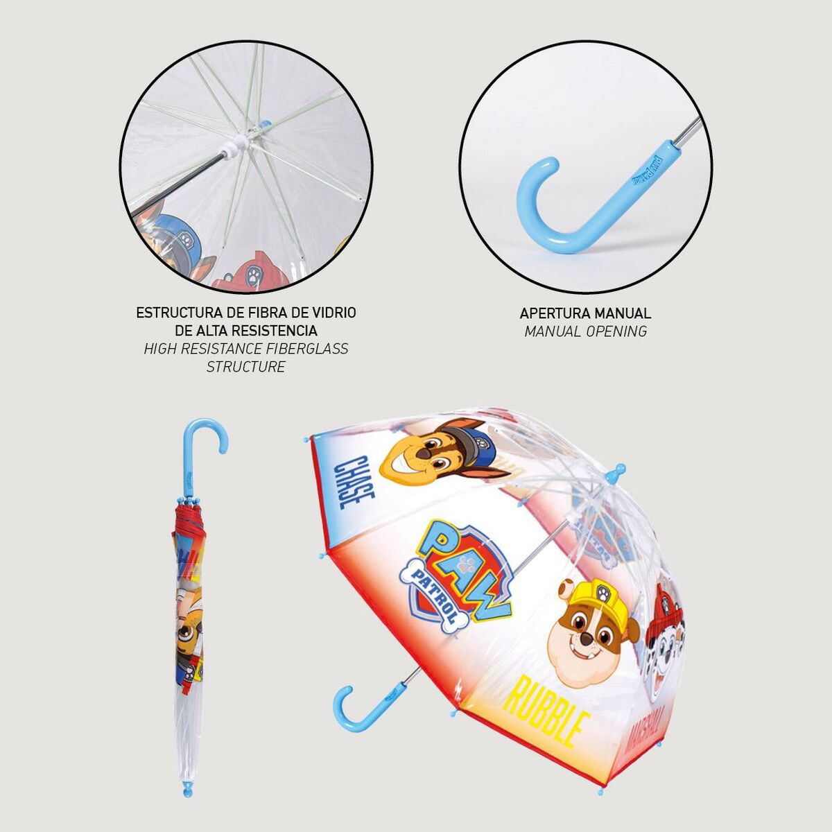 Paraply The Paw Patrol Ø 71 cm Multicolour - 3