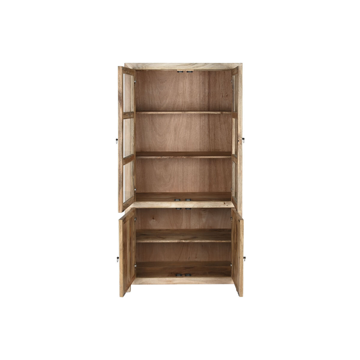 Visningsställ Home ESPRIT Glas Mangoträ 90 x 40 x 180 cm - 2