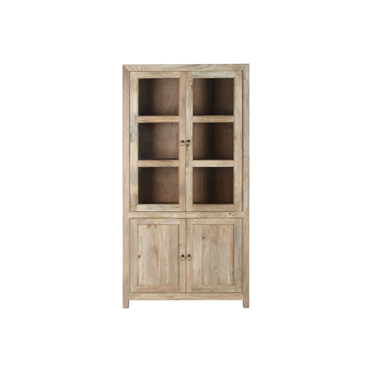 Visningsställ Home ESPRIT Glas Mangoträ 90 x 40 x 180 cm