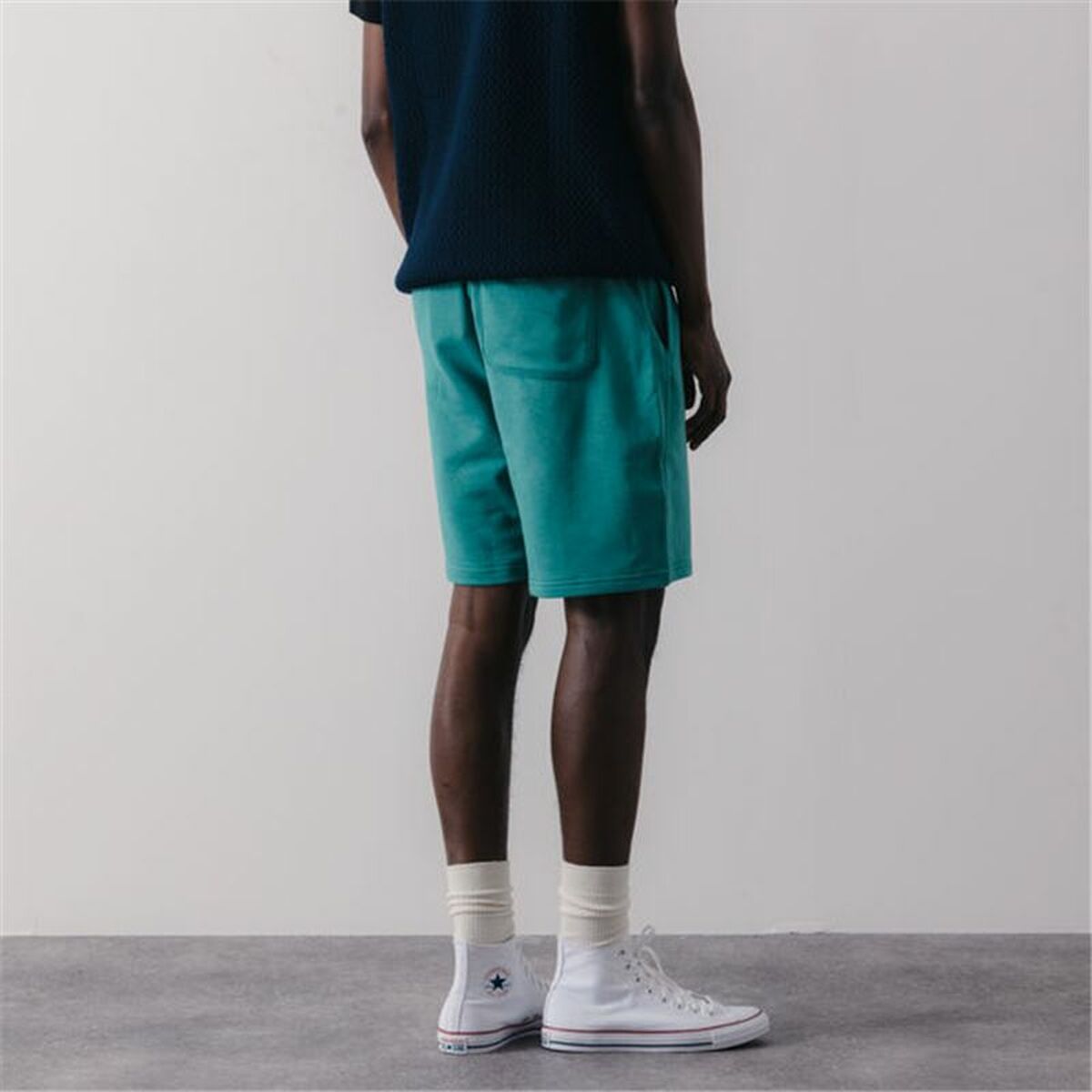 Sportshorts för män Converse Classic Fit Wearers Left Star Grön - 4