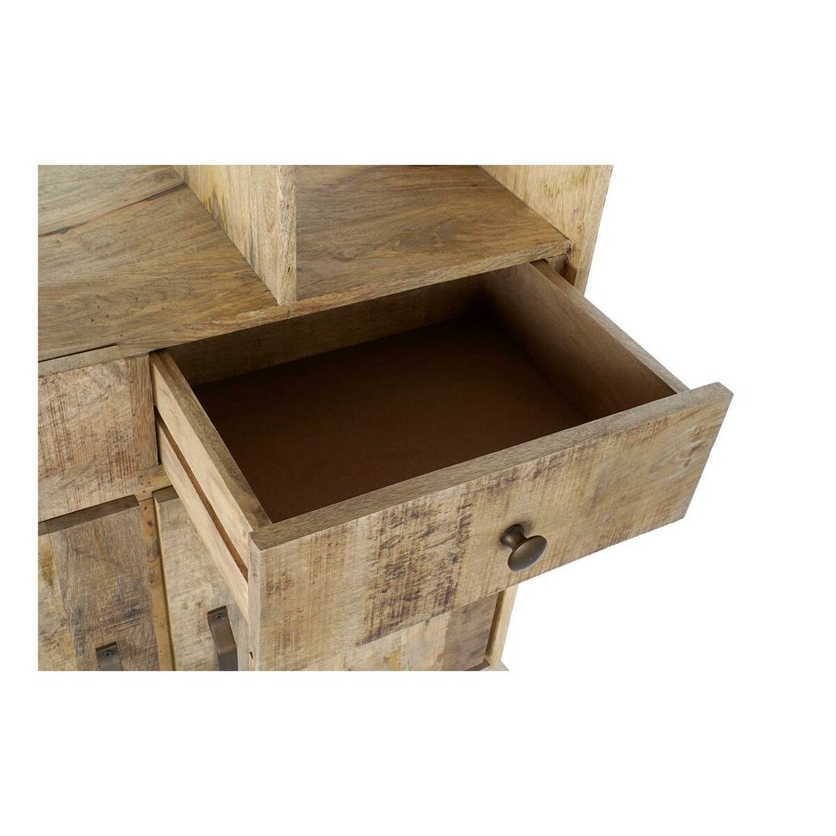 Bokhylla DKD Home Decor Metall Mangoträ (95 x 40 x 170 cm) - 8