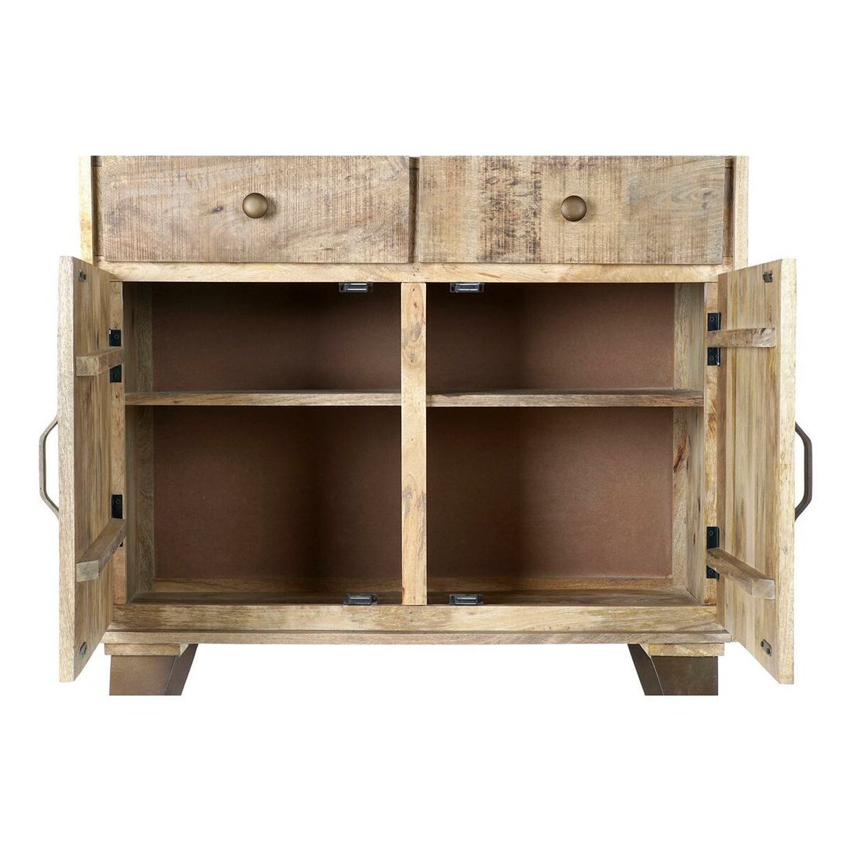 Bokhylla DKD Home Decor Metall Mangoträ (95 x 40 x 170 cm) - 7