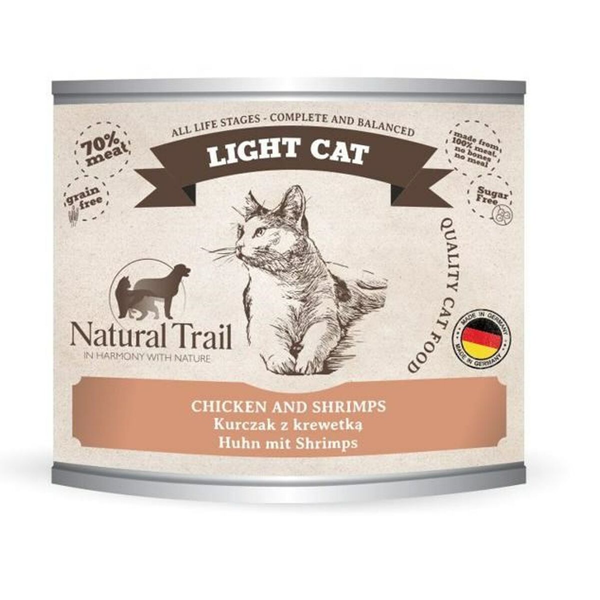 Kattmat NATURAL TRAIL Light Cat Chicken Kyckling 200 g