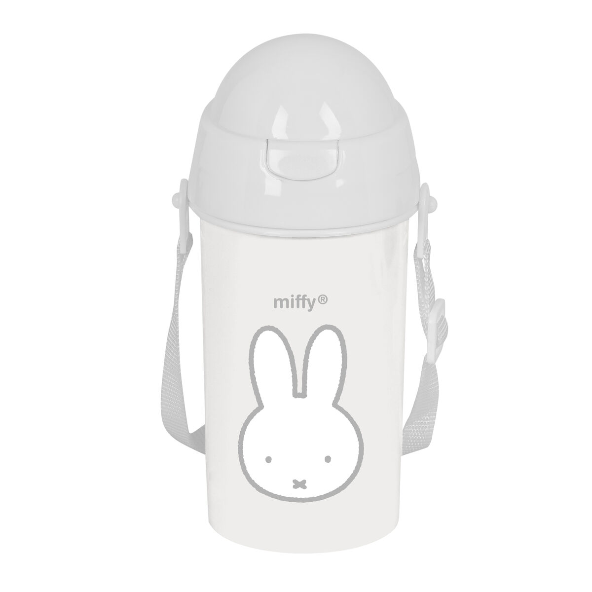 Flaska med lock och sugrör Miffy Niebla Grå PVC 500 ml - 2