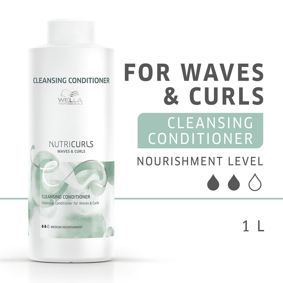 Definierande lockbalsam Wella Nutricurls 1 L - 2