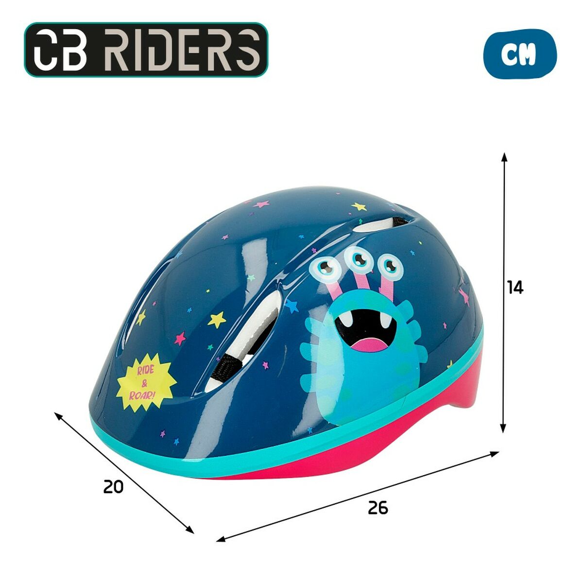 Hjälm för barn Colorbaby Monster (4 antal) - 4