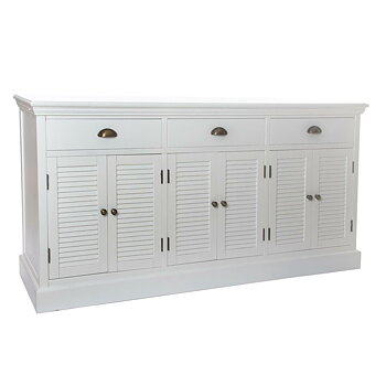 Skänk DKD Home Decor Vit Trä Paulowniaträ 160 x 41 x 83 cm