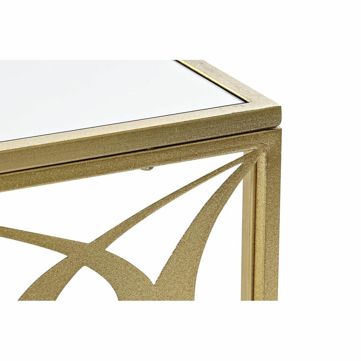 Soffbord DKD Home Decor Speglar Metall (110 x 60 x 46 cm) - 12