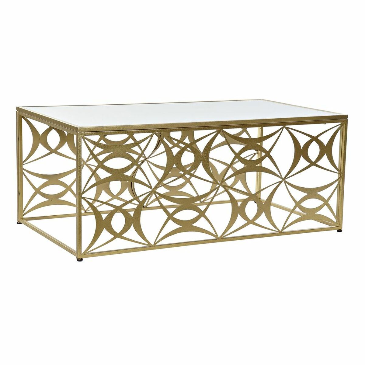 Soffbord DKD Home Decor Speglar Metall (110 x 60 x 46 cm) - 9
