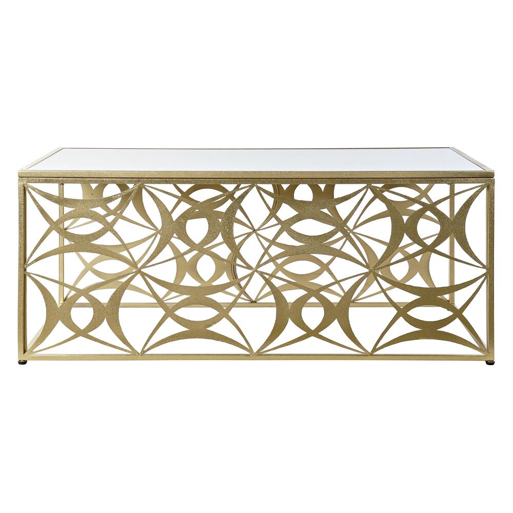 Soffbord DKD Home Decor Speglar Metall (110 x 60 x 46 cm) - 8