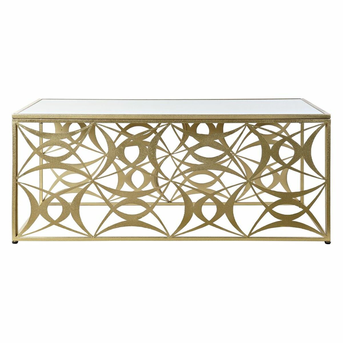 Soffbord DKD Home Decor Speglar Metall (110 x 60 x 46 cm) - 11