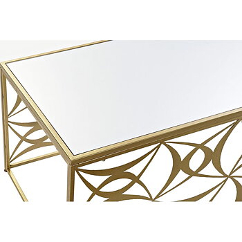 Soffbord DKD Home Decor Speglar Metall (110 x 60 x 46 cm)