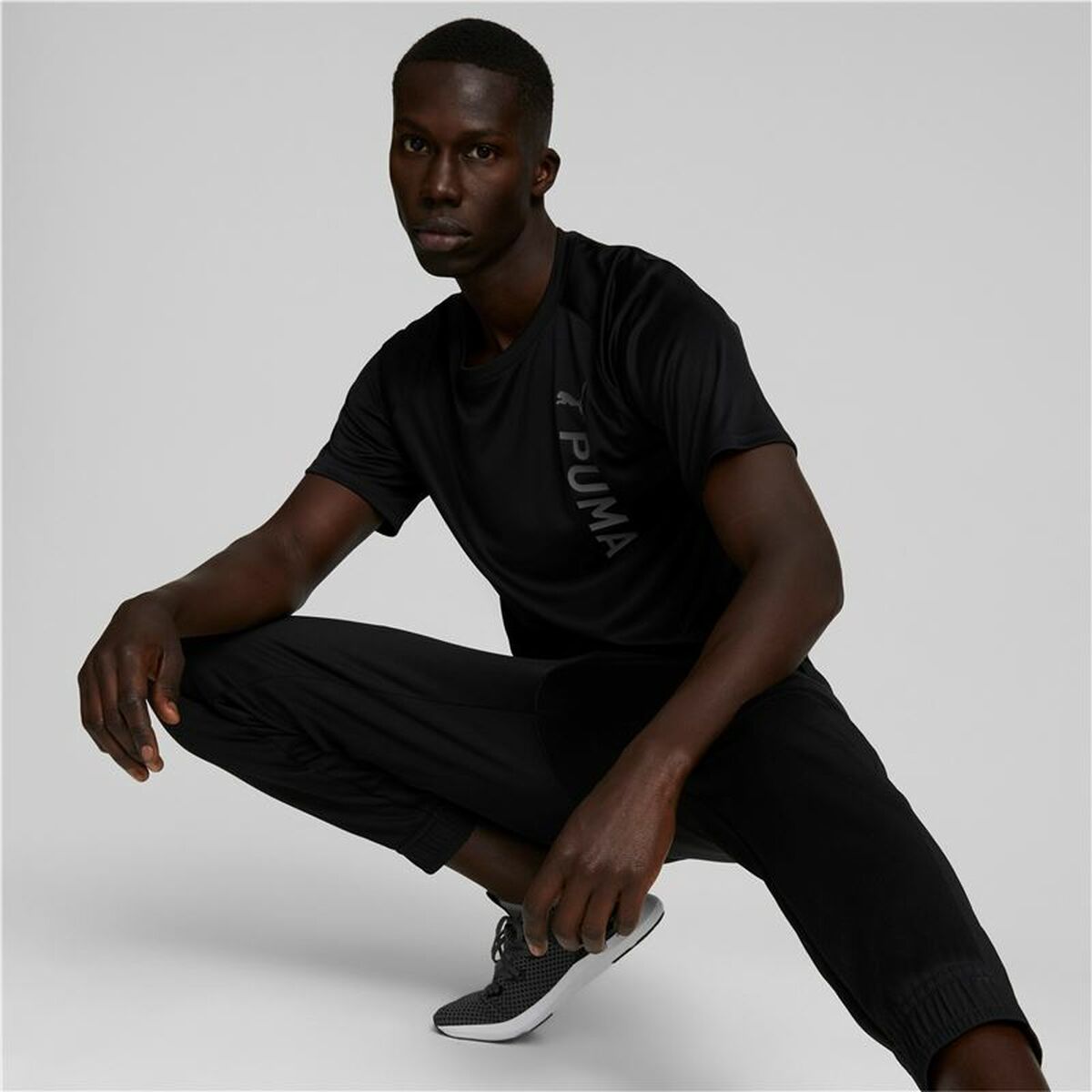 T-shirt med kortärm Herr Puma Fit Svart Män - 5