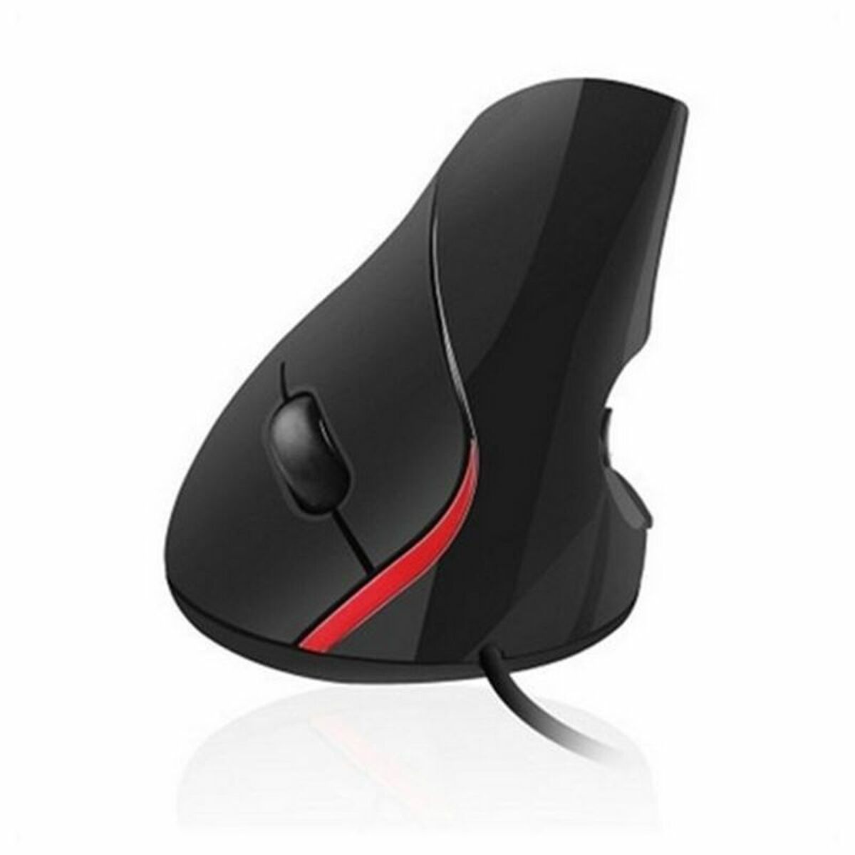 Optisk Mus Ergonomisk Ewent EW3156 1000 dpi USB Svart Svart/Röd Röd/Svart - 2