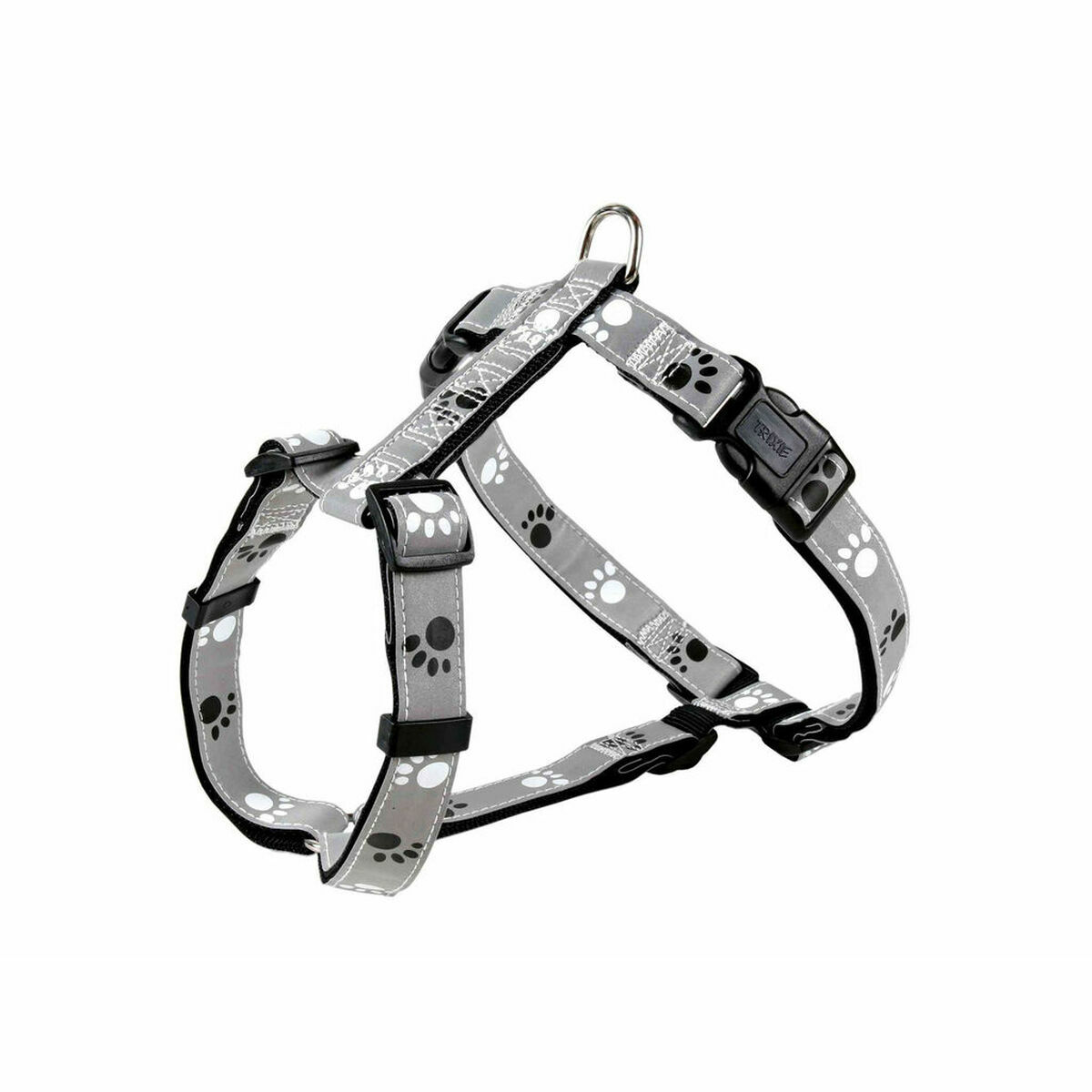 Hundsele Trixie Silver Reflect Svart Grå