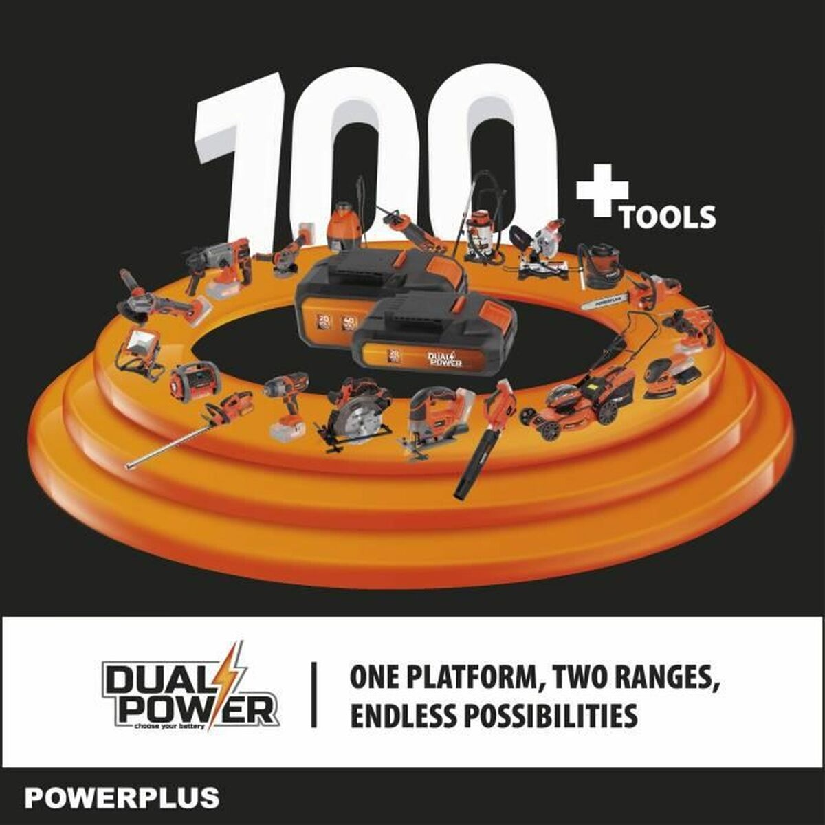 Batteri motorsåg Powerplus 30 cm - 4