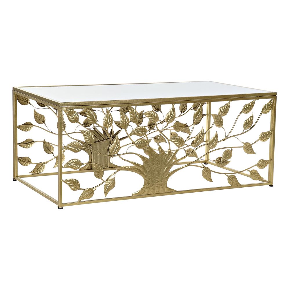 Soffbord DKD Home Decor Metall Speglar 110 x 60 x 46 cm