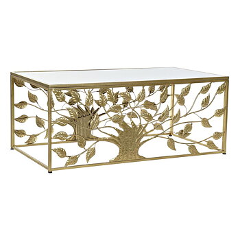 Soffbord DKD Home Decor Metall Speglar 110 x 60 x 46 cm