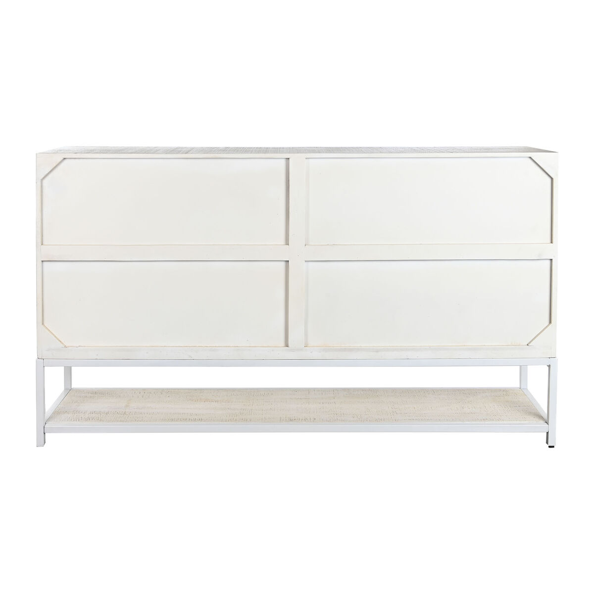 Skänk DKD Home Decor Vit Metall Mangoträ 170 x 45 x 100 cm - 2