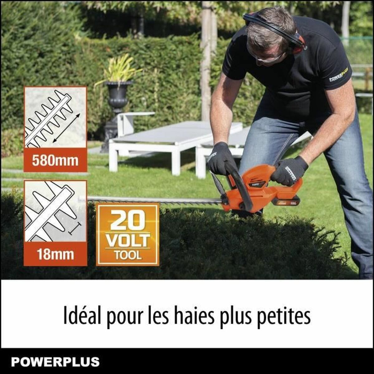 Häcktrimmer Powerplus Powdpg7531 20 V - 6