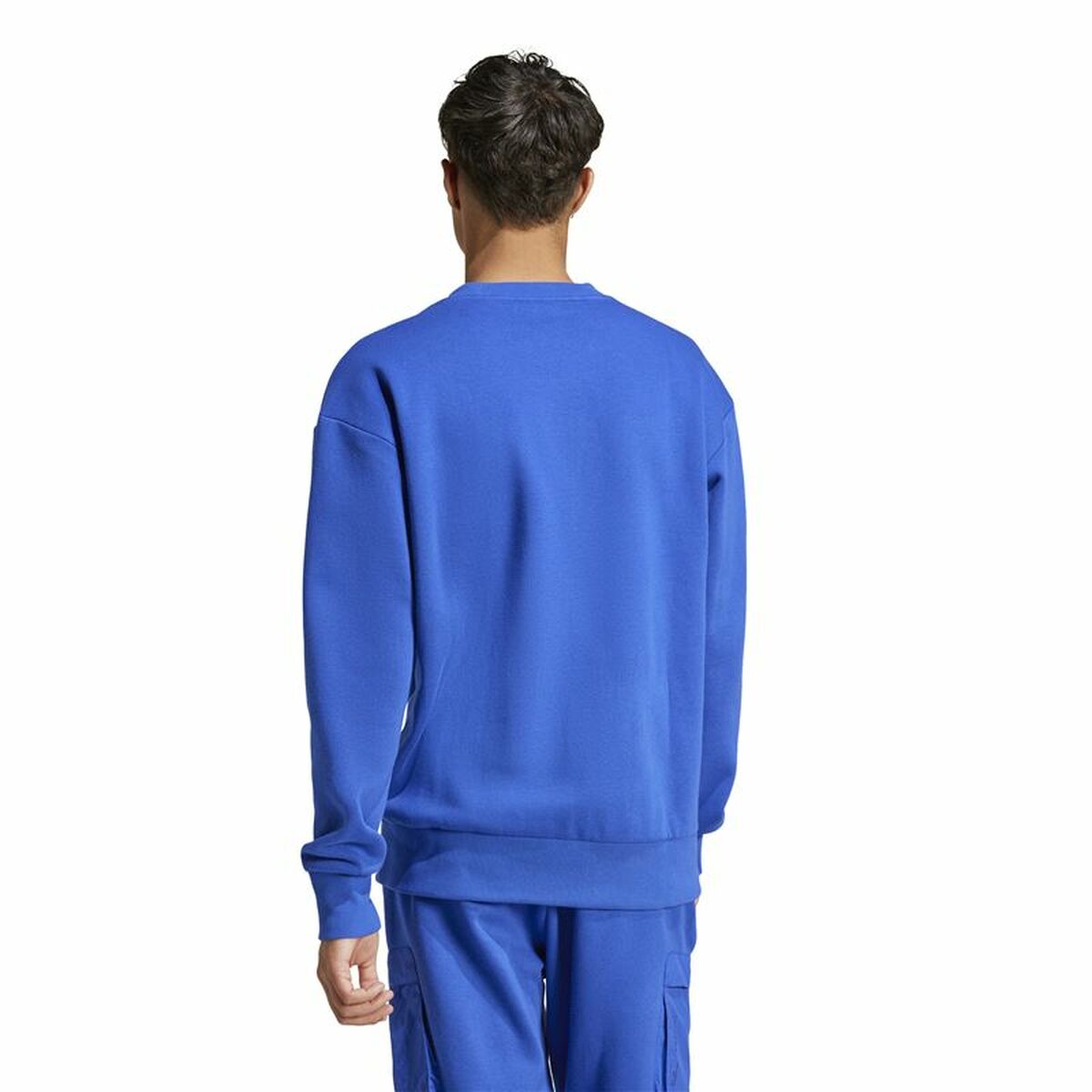 Tröja utan huva Adidas City Es e Fleece Blå - 3