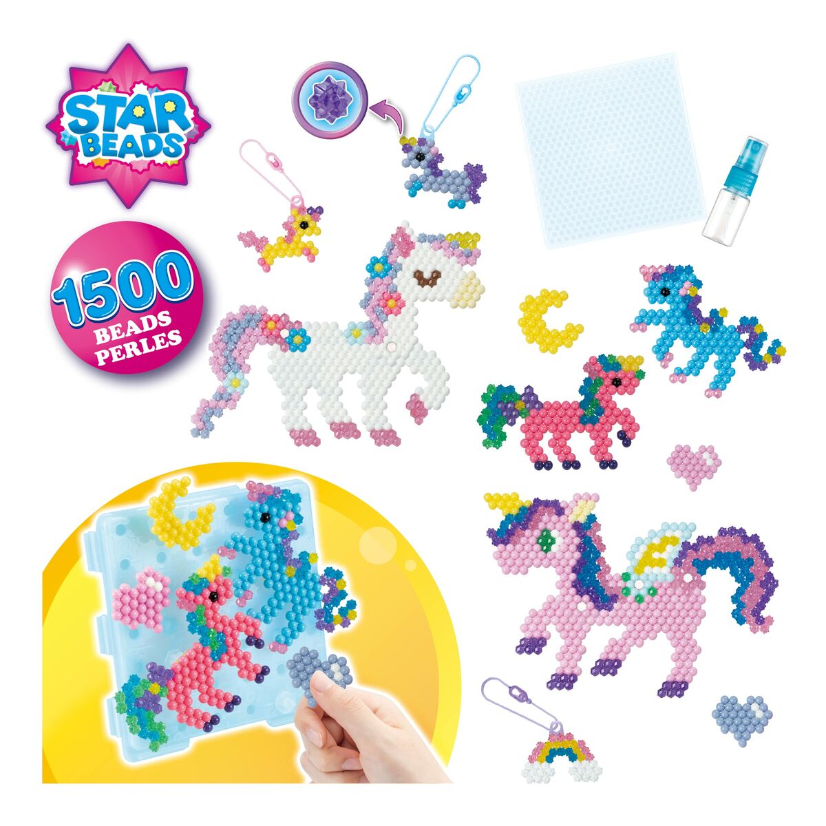Pärlor Aquabeads Fairy Unicorns 1500 Delar - 4