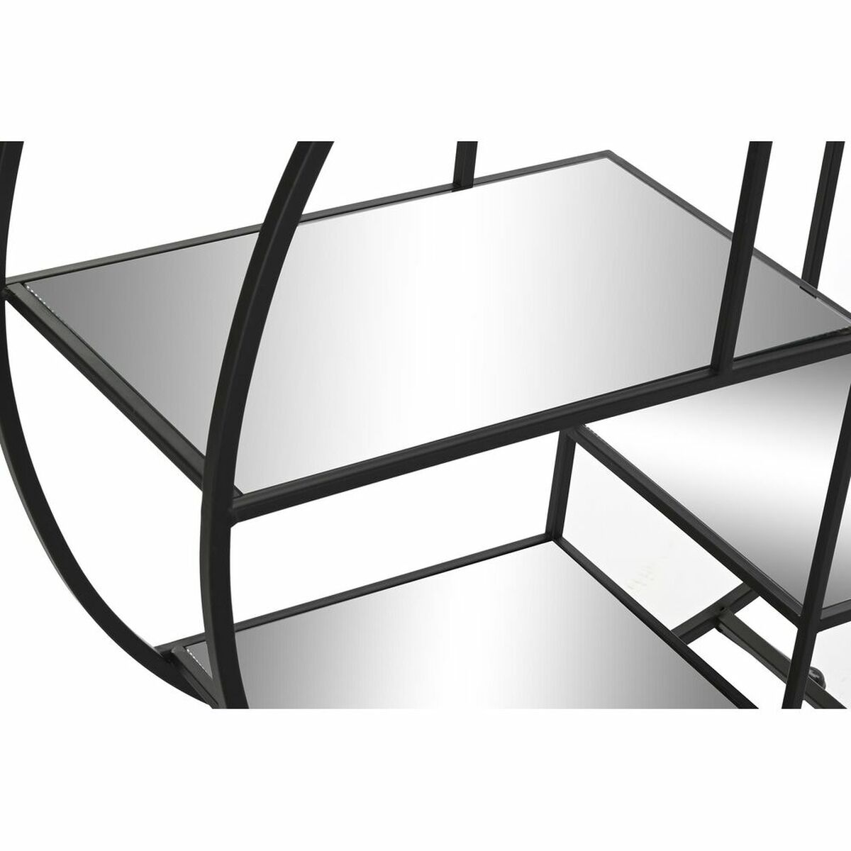Bokhylla DKD Home Decor Svart Metall Speglar 95 x 27 x 105 cm - 4