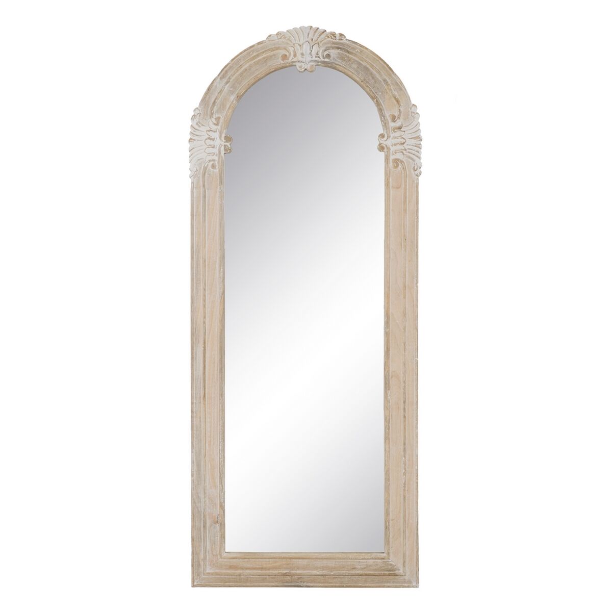 Garderobsspeglar Vit Naturell Vertikalt 87,63 x 3,8 x 203,2 cm - 3