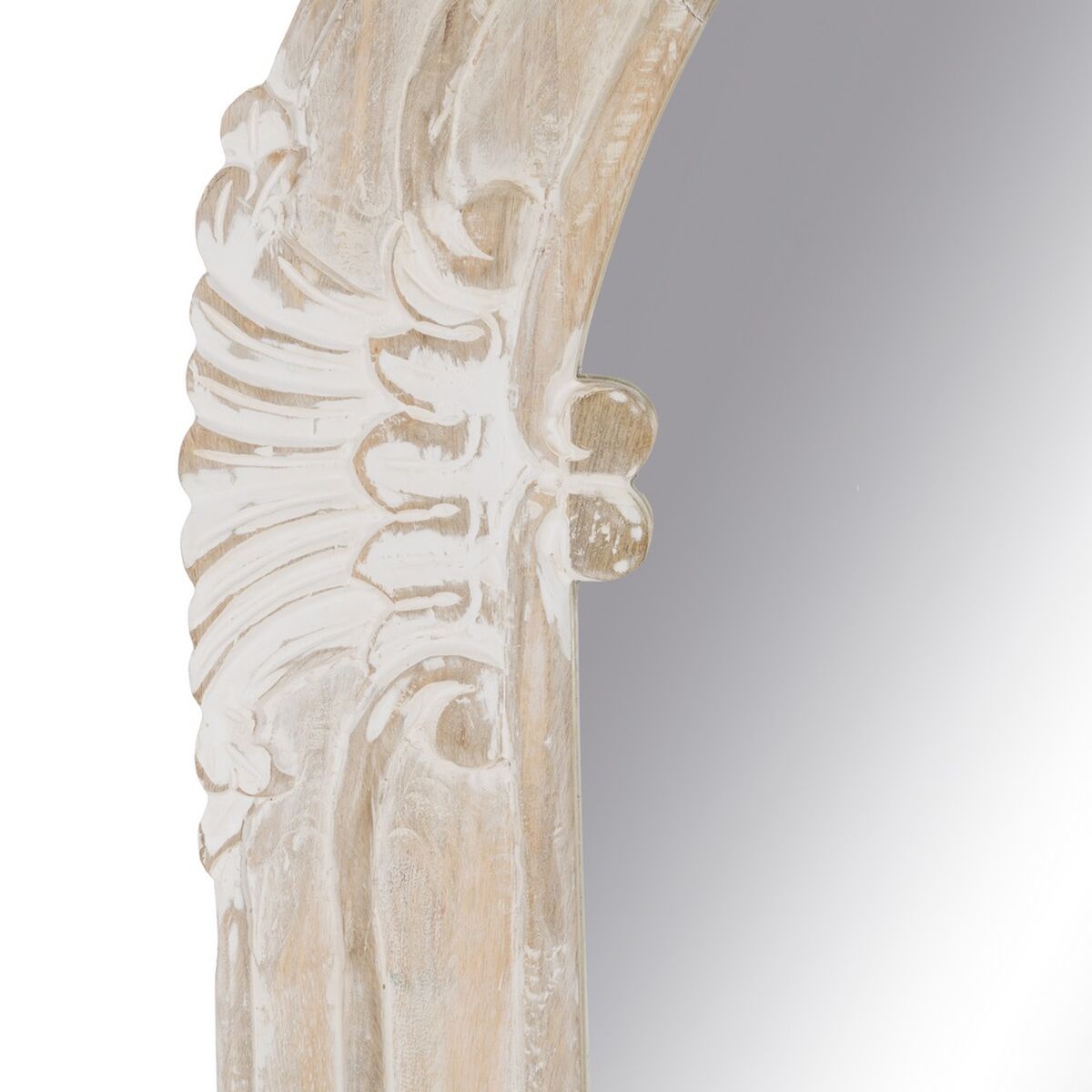 Garderobsspeglar Vit Naturell Vertikalt 87,63 x 3,8 x 203,2 cm - 5