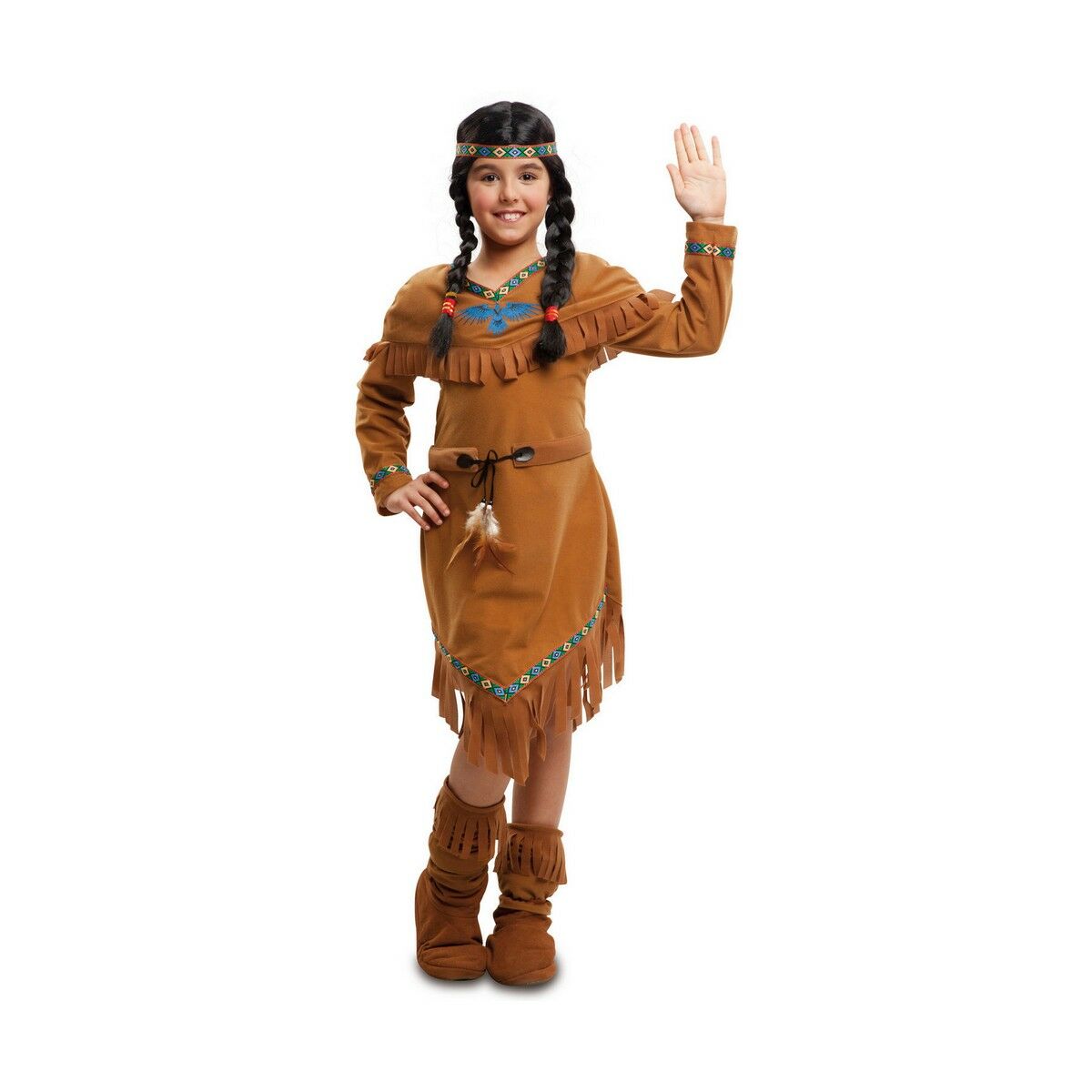 Maskeraddräkt för barn My Other Me American Indian (4 Delar)