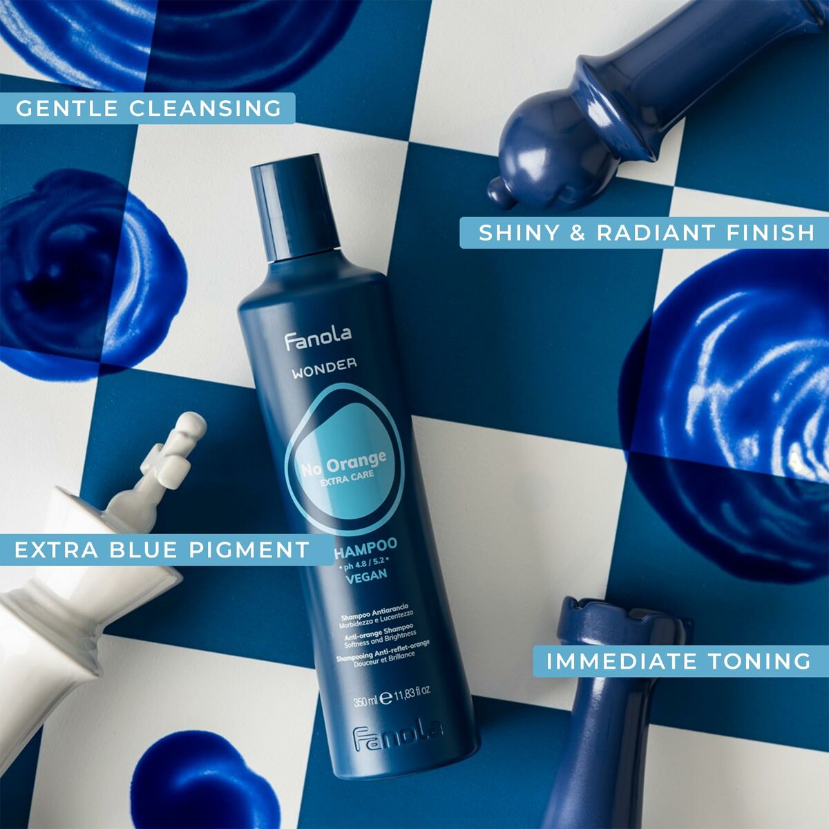 Schampo som neutraliserar färgen Fanola NO ORANGE 350 ml - 2