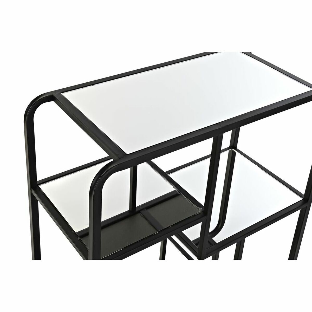 Bokhylla DKD Home Decor Svart Metall Glas 60 x 28 x 93 cm (1) - 4