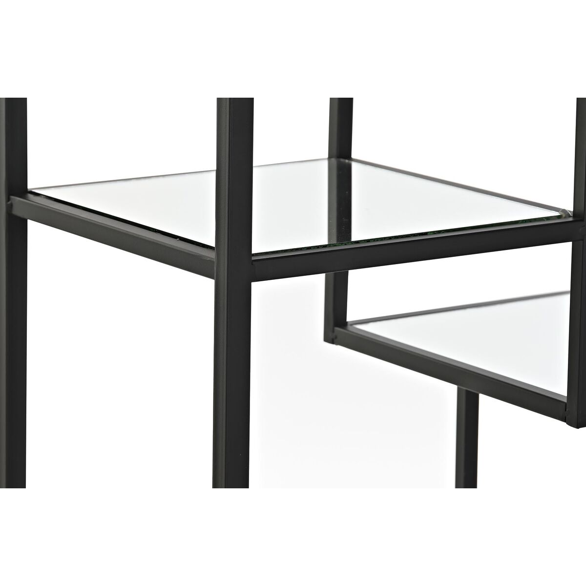 Bokhylla DKD Home Decor Svart Metall Glas 60 x 28 x 93 cm (1) - 2