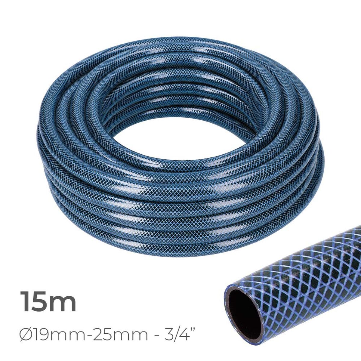 Slang EDM 74094 3/4" 25 mm x 15 m Blå (15 m) - 3