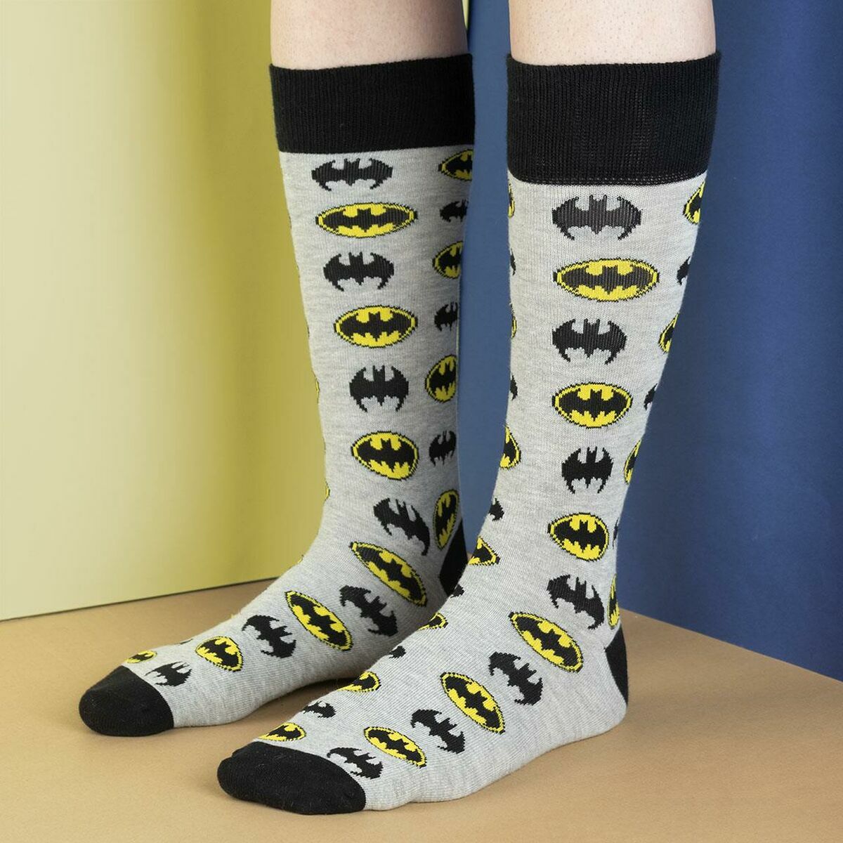 Strumpor Batman Unisex Ljusgrå - 2
