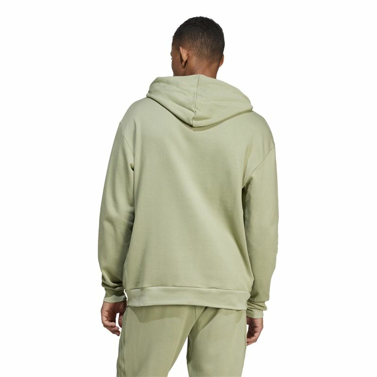 Tröja med huva Herr Adidas Brand Love French Terry Hoodie Grön Ljusgrön - 3
