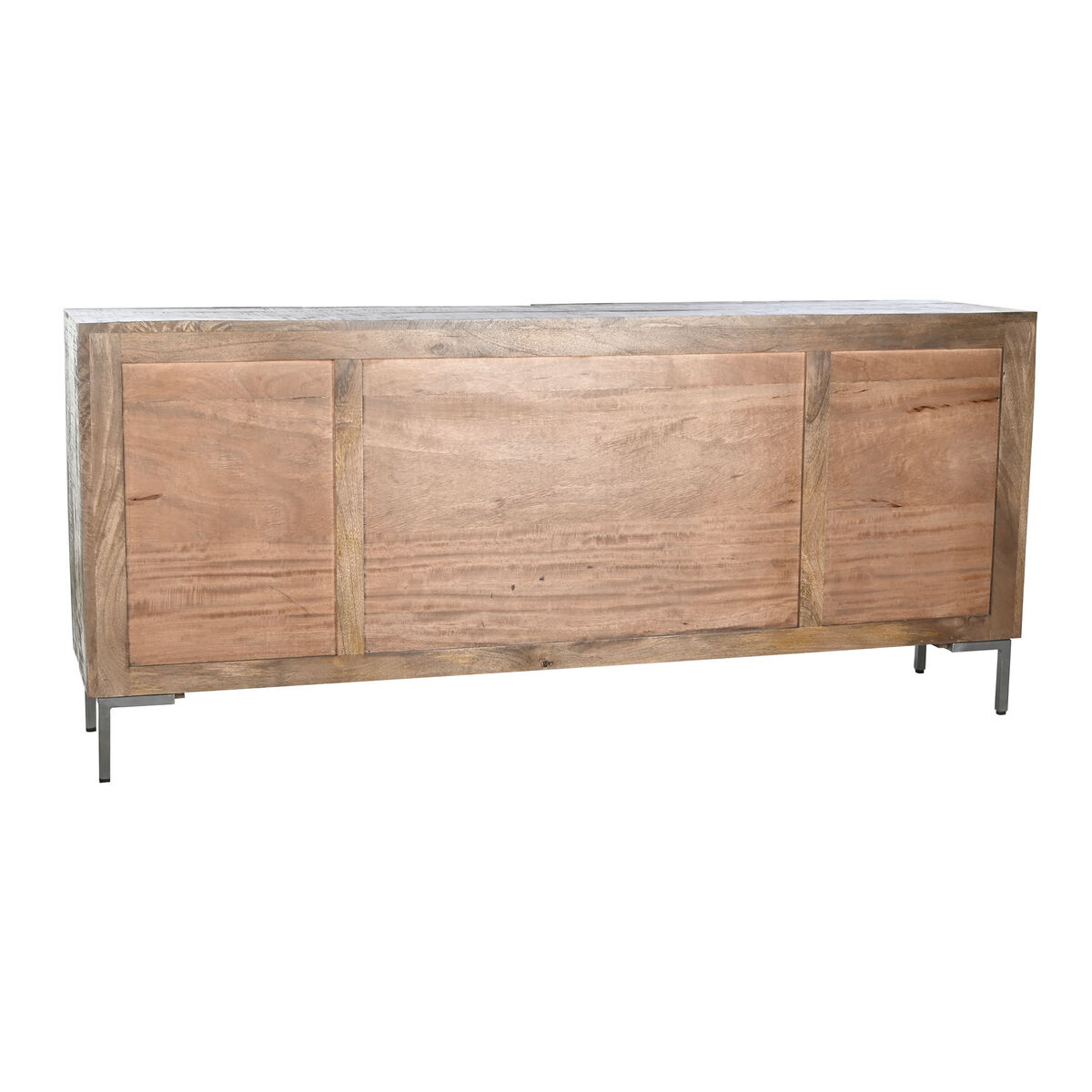 Skänk DKD Home Decor Mörkbrun Mörkgrå Metall Mangoträ 180 x 40 x 80 cm - 7
