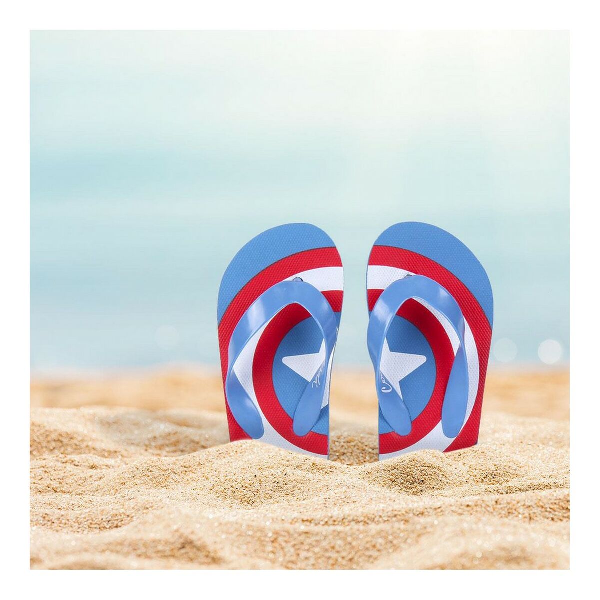 Strandtofflor för barn The Avengers Blå - 15