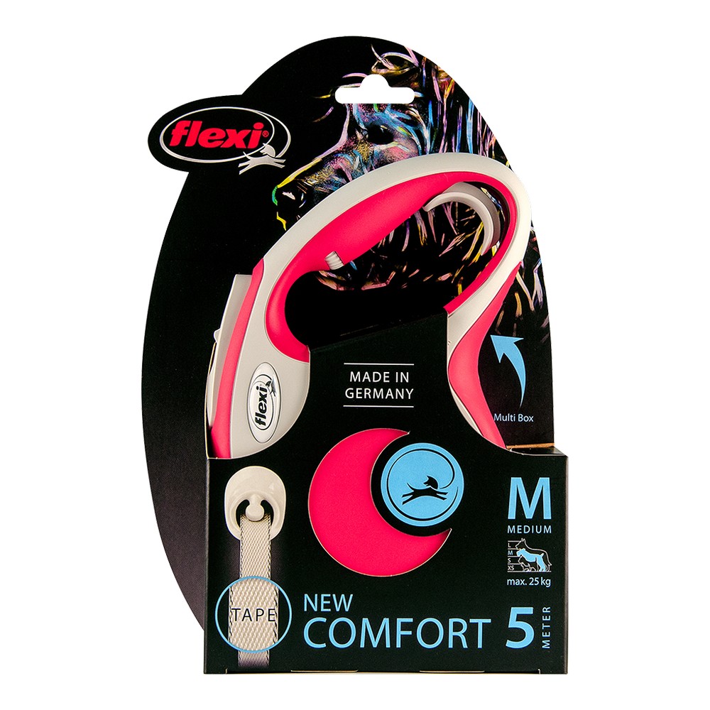 DoHundkoppel Flexi NEW COMFORT Röd XS - 2