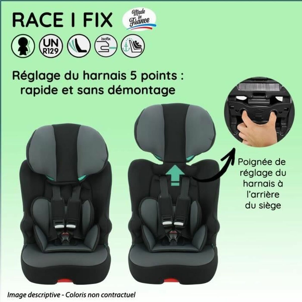 Bilstol Nania RACE Zebra ISOFIX - 9