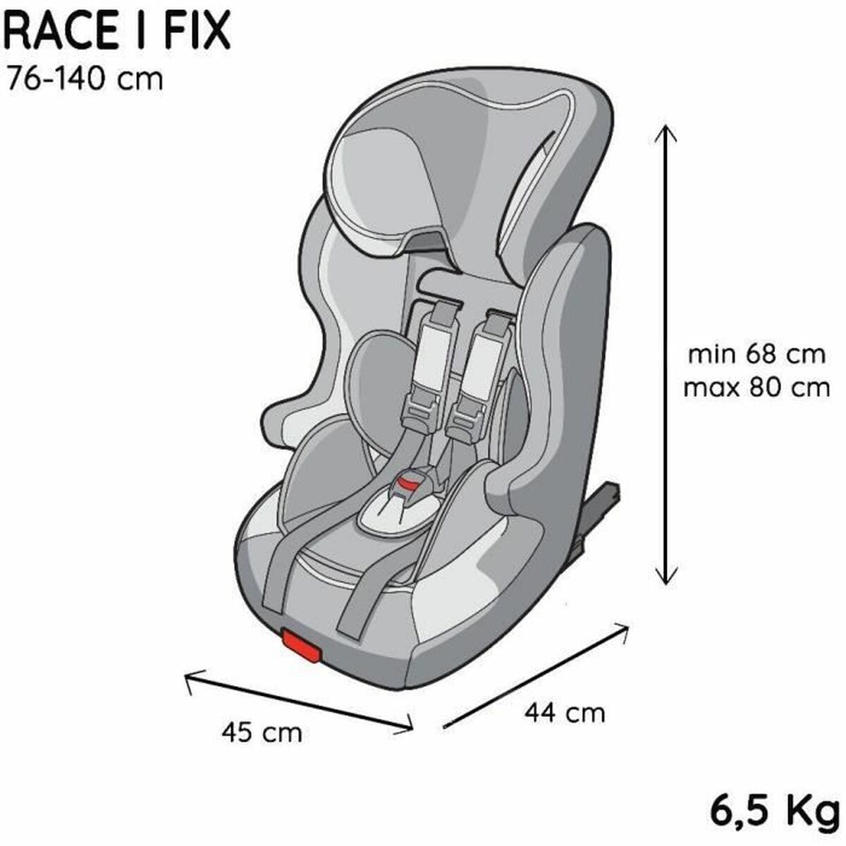 Bilstol Nania RACE Zebra ISOFIX - 2