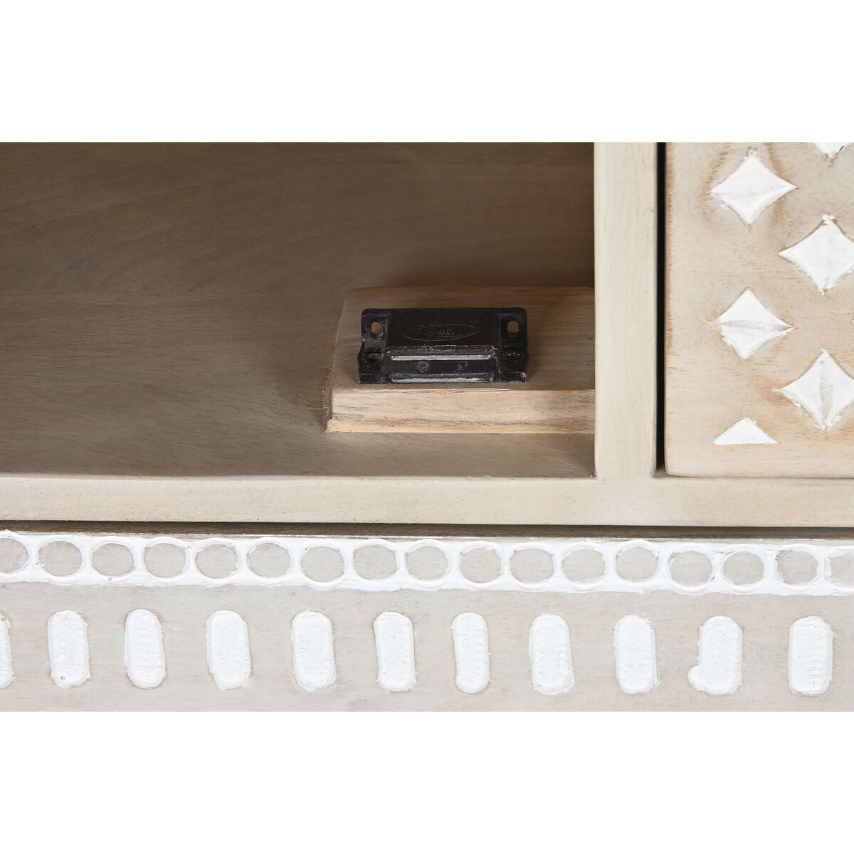 Skänk DKD Home Decor Vit Naturell Mangoträ 115 x 42 x 75 cm - 8