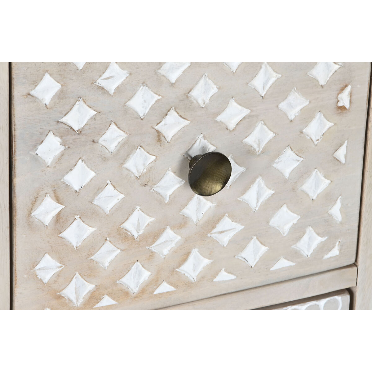 Skänk DKD Home Decor Vit Naturell Mangoträ 115 x 42 x 75 cm - 7