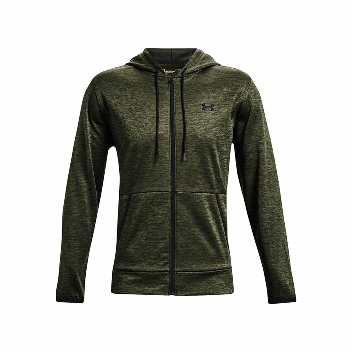 Träningsjacka Herr Under Armour Fleece FZ Oliv - 4