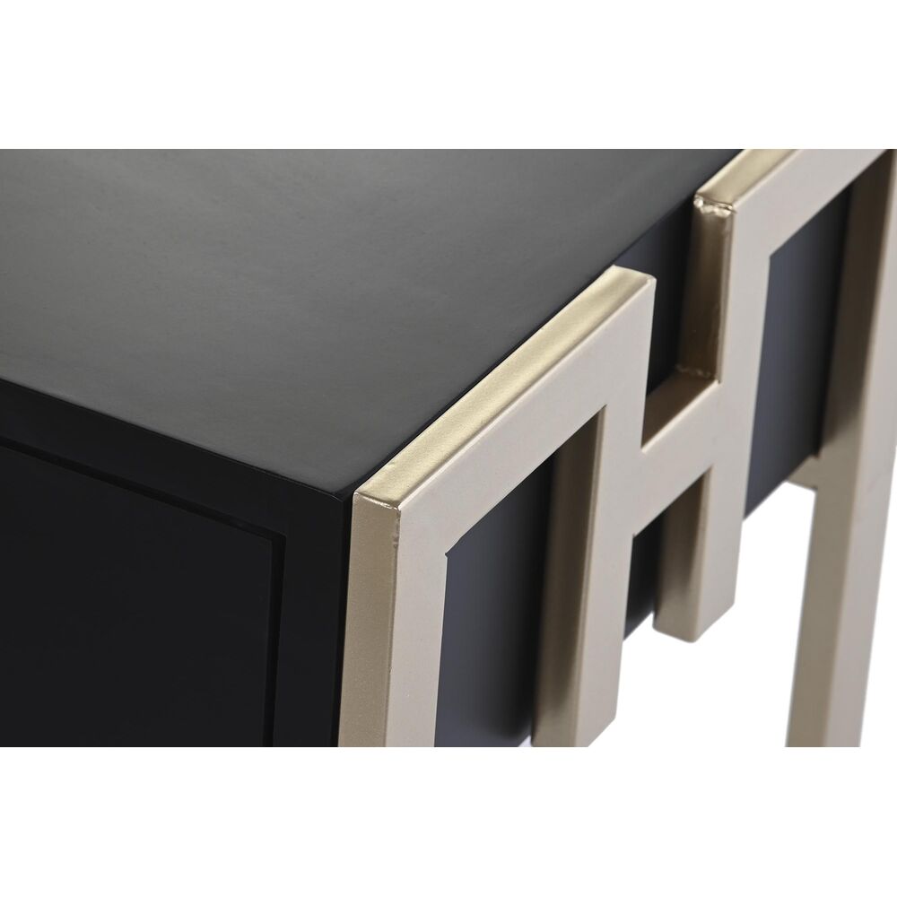 Soffbord DKD Home Decor 150 x 36 x 48 cm Metall Trä Aluminium - 4