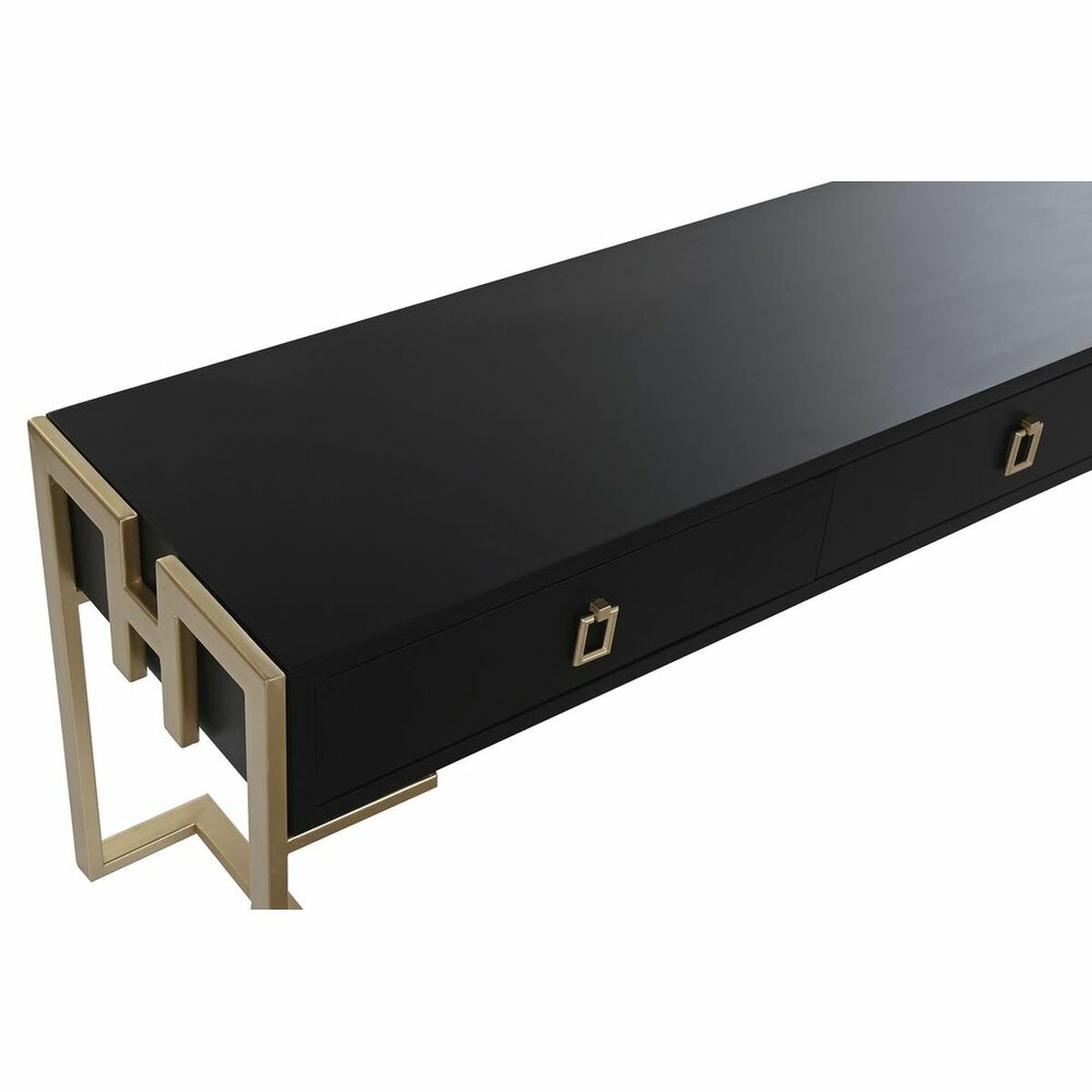 Soffbord DKD Home Decor 150 x 36 x 48 cm Metall Trä Aluminium - 6