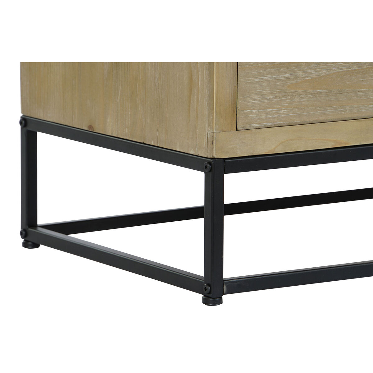 Skänk DKD Home Decor Svart Naturell Metall Trä MDF 120 x 40 x 64 cm - 10